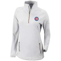 MLB Chicago Cubs Columbia Women's Omni-Wick Outward Nine Quarter-Zip Pullover Top