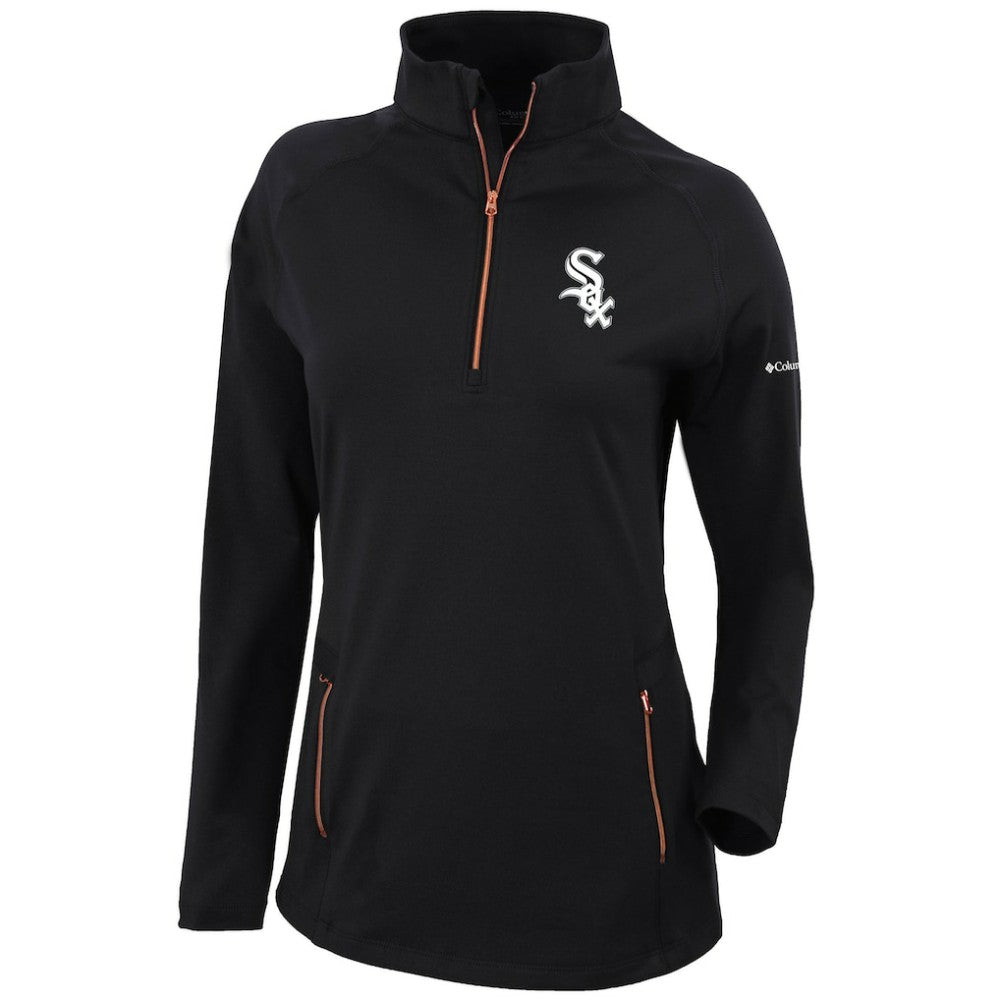 MLB Chicago White Sox Columbia Women's Omni-Wick Outward Nine Quarter-Zip Pullover Top