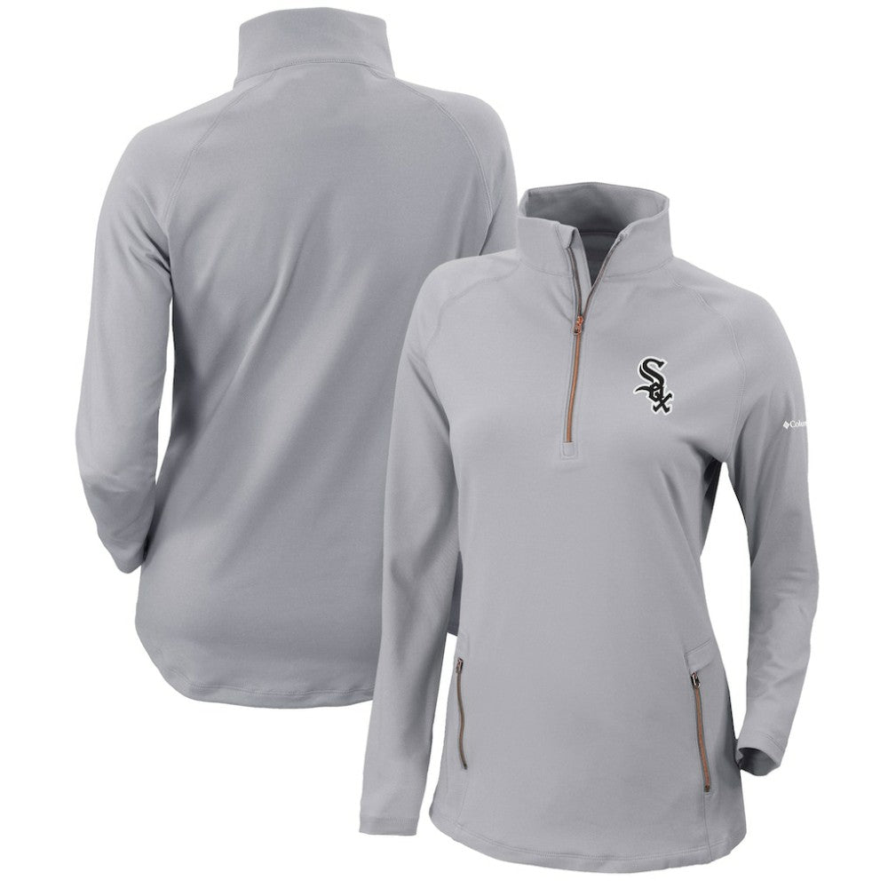 MLB Chicago White Sox Columbia Women's Omni-Wick Outward Nine Quarter-Zip Pullover Top