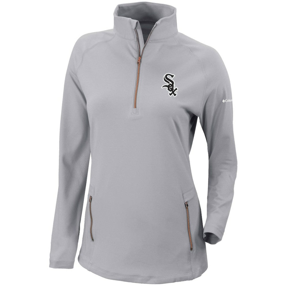 MLB Chicago White Sox Columbia Women's Omni-Wick Outward Nine Quarter-Zip Pullover Top