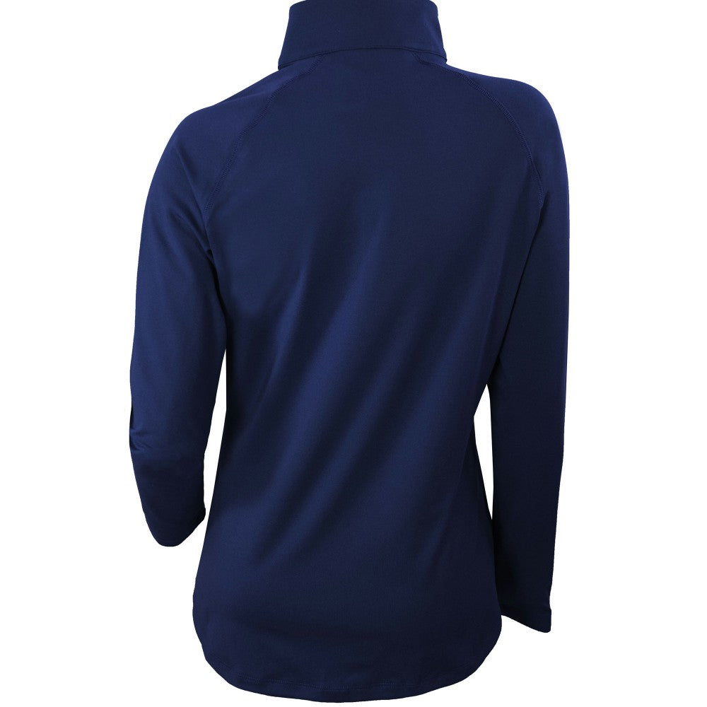 MLB Cleveland Guardians Columbia Women's Omni-Wick Outward Nine Quarter-Zip Pullover Top