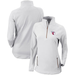 MLB Cleveland Guardians Columbia Women's Omni-Wick Outward Nine Quarter-Zip Pullover Top