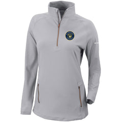 MLB Milwaukee Brewers Columbia Women's Omni-Wick Outward Nine Quarter-Zip Pullover Top