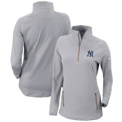 MLB New York Yankees Columbia Women's Omni-Wick Outward Nine Quarter-Zip Pullover Top
