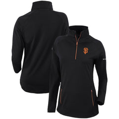 MLB San Francisco Giants Columbia Women's Omni-Wick Outward Nine Quarter-Zip Pullover Top