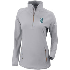 MLB Seattle Mariners Columbia Women's Omni-Wick Outward Nine Quarter-Zip Pullover Top