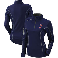MLB Boston Red Sox Columbia Women's Omni-Wick Shotgun Quarter-Zip Pullover Top