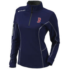 MLB Boston Red Sox Columbia Women's Omni-Wick Shotgun Quarter-Zip Pullover Top