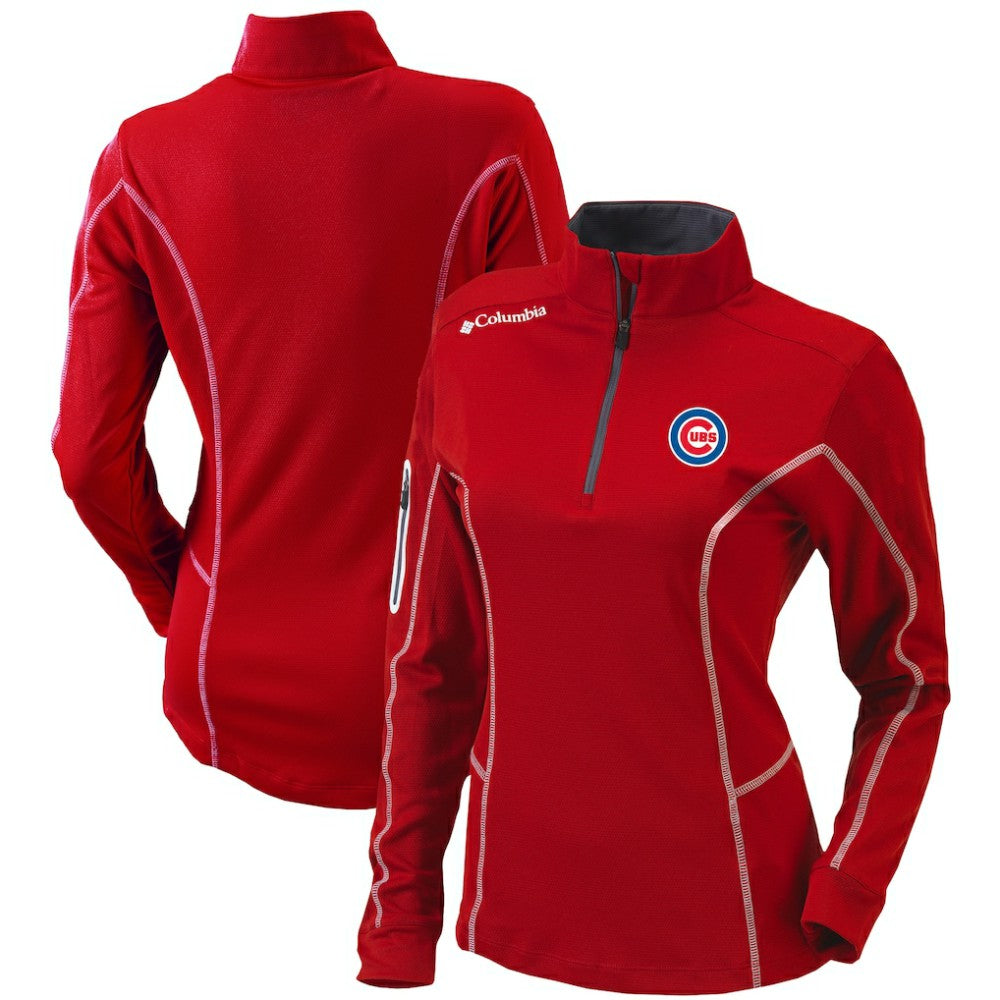 MLB Chicago Cubs Columbia Women's Omni-Wick Shotgun Quarter-Zip Pullover Top
