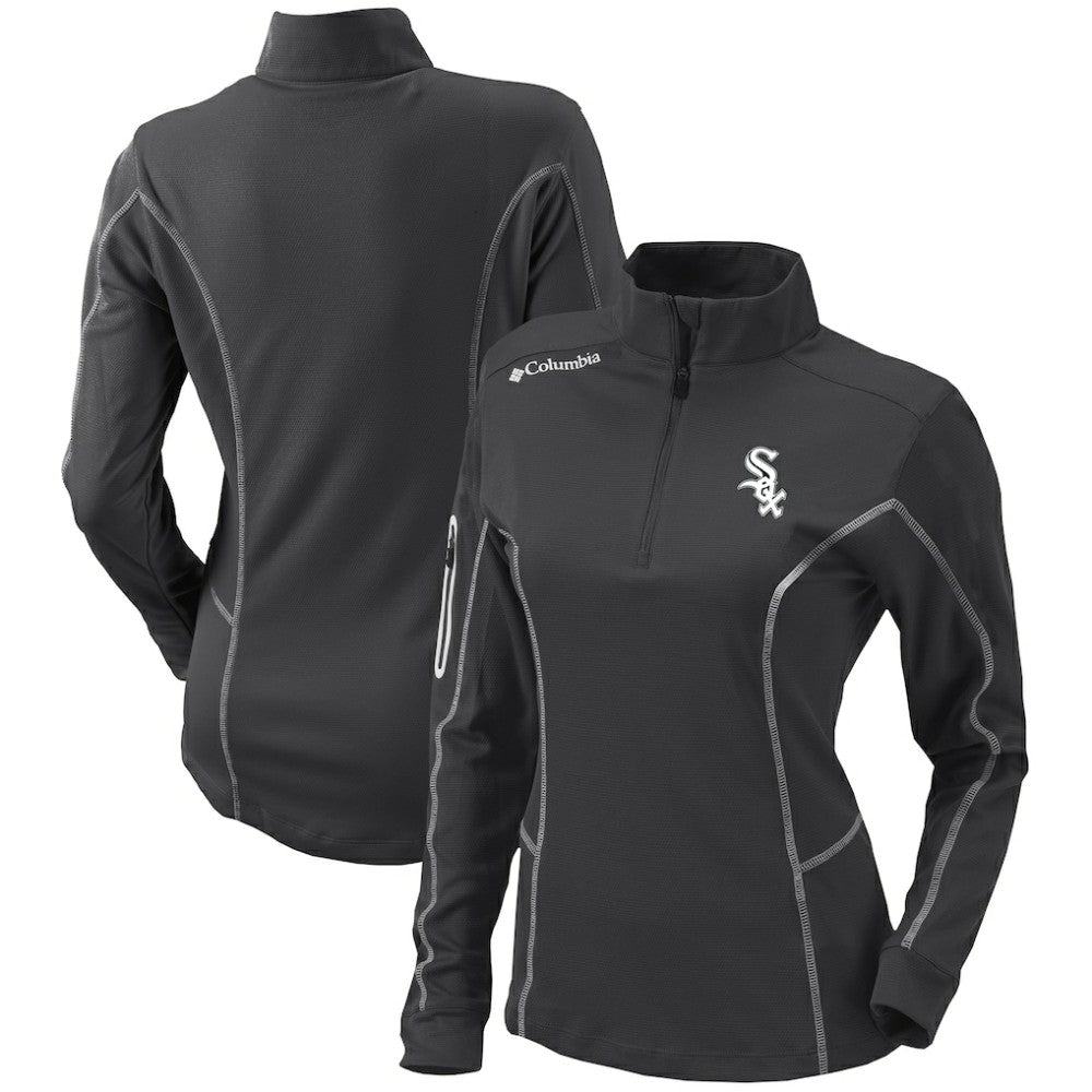 MLB Chicago White Sox Columbia Women's Omni-Wick Shotgun Quarter-Zip Pullover Top