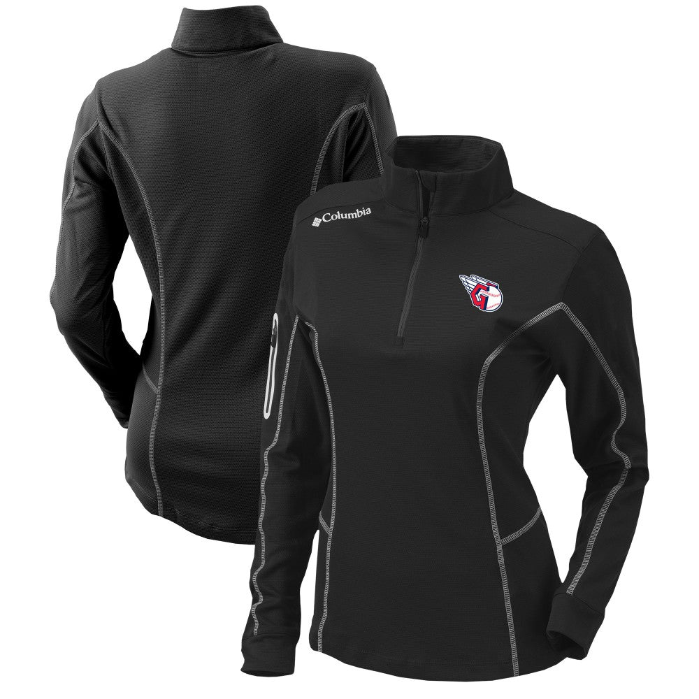 MLB Cleveland Guardians Columbia Women's Omni-Wick Shotgun Quarter-Zip Pullover Top