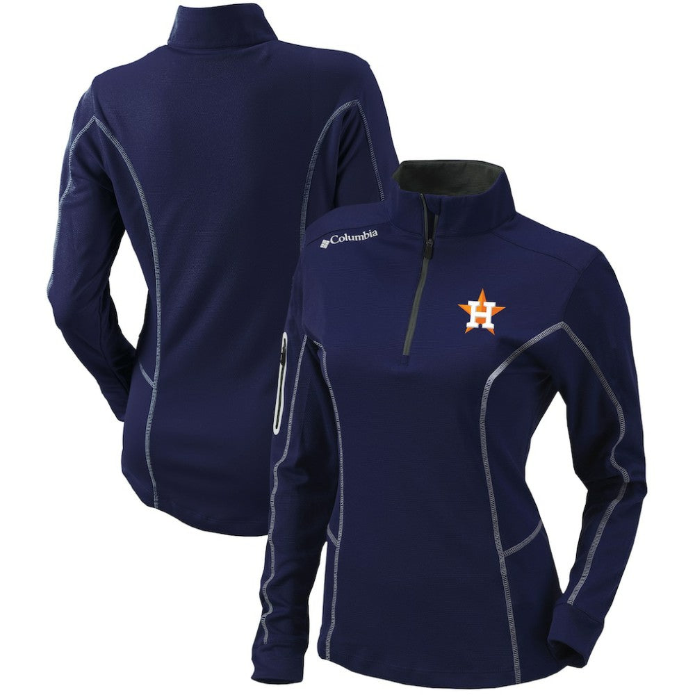MLB Houston Astros Columbia Women's Omni-Wick Shotgun Quarter-Zip Pullover Top