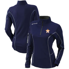 MLB Houston Astros Columbia Women's Omni-Wick Shotgun Quarter-Zip Pullover Top