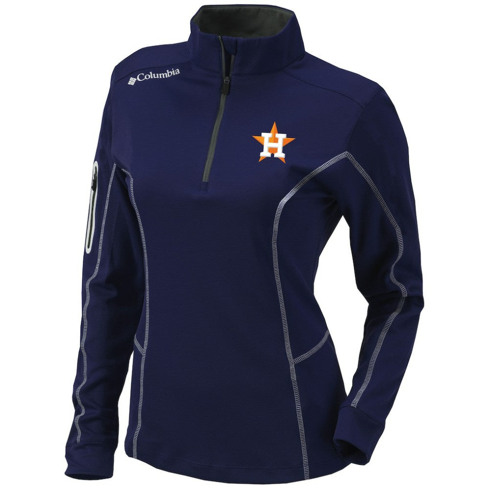 MLB Houston Astros Columbia Women's Omni-Wick Shotgun Quarter-Zip Pullover Top