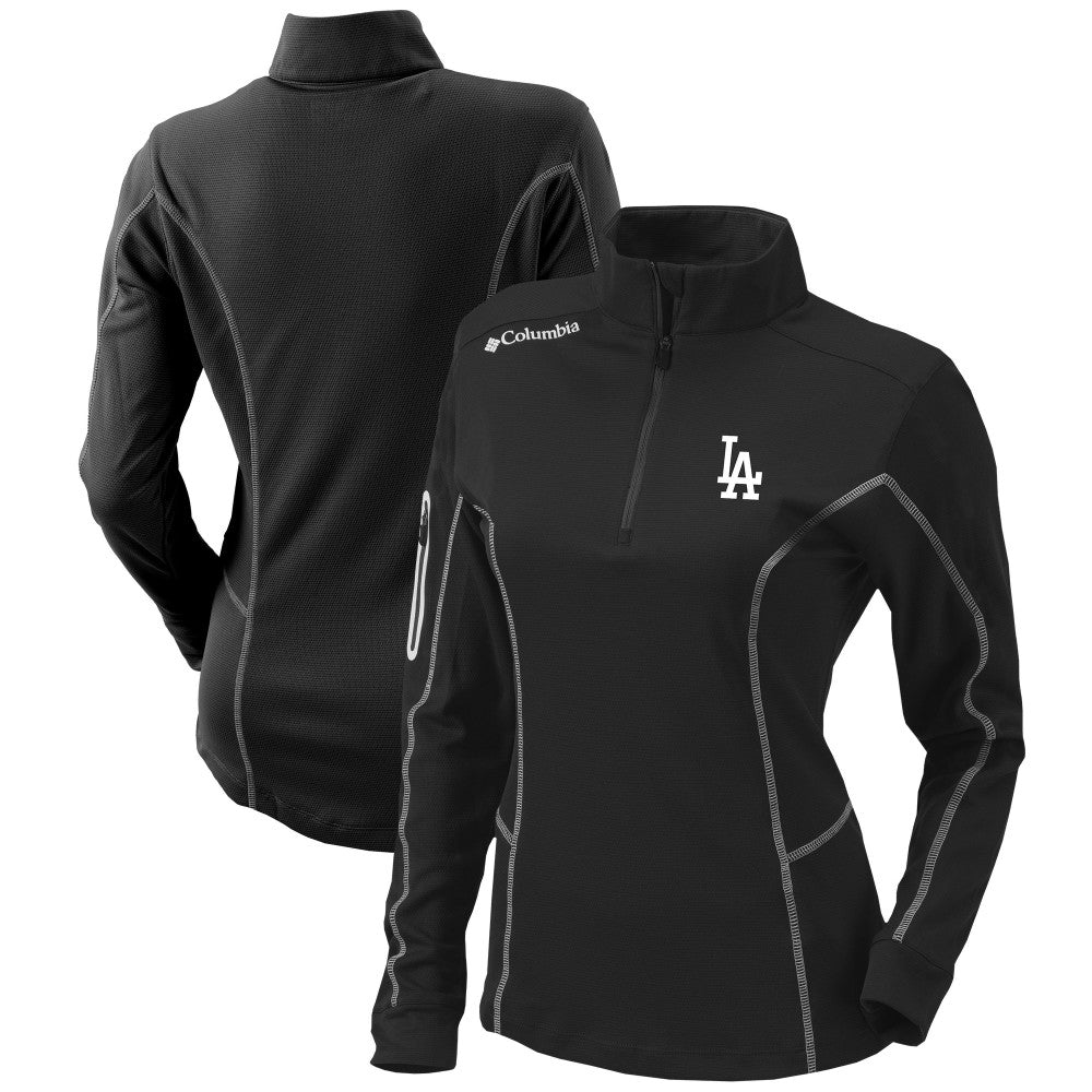 MLB Los Angeles Dodgers Columbia Women's Omni-Wick Shotgun Quarter-Zip Pullover Top