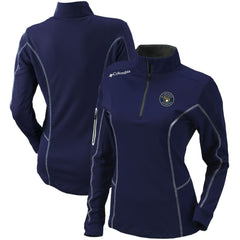 MLB Milwaukee Brewers Columbia Women's Omni-Wick Shotgun Quarter-Zip Pullover Top