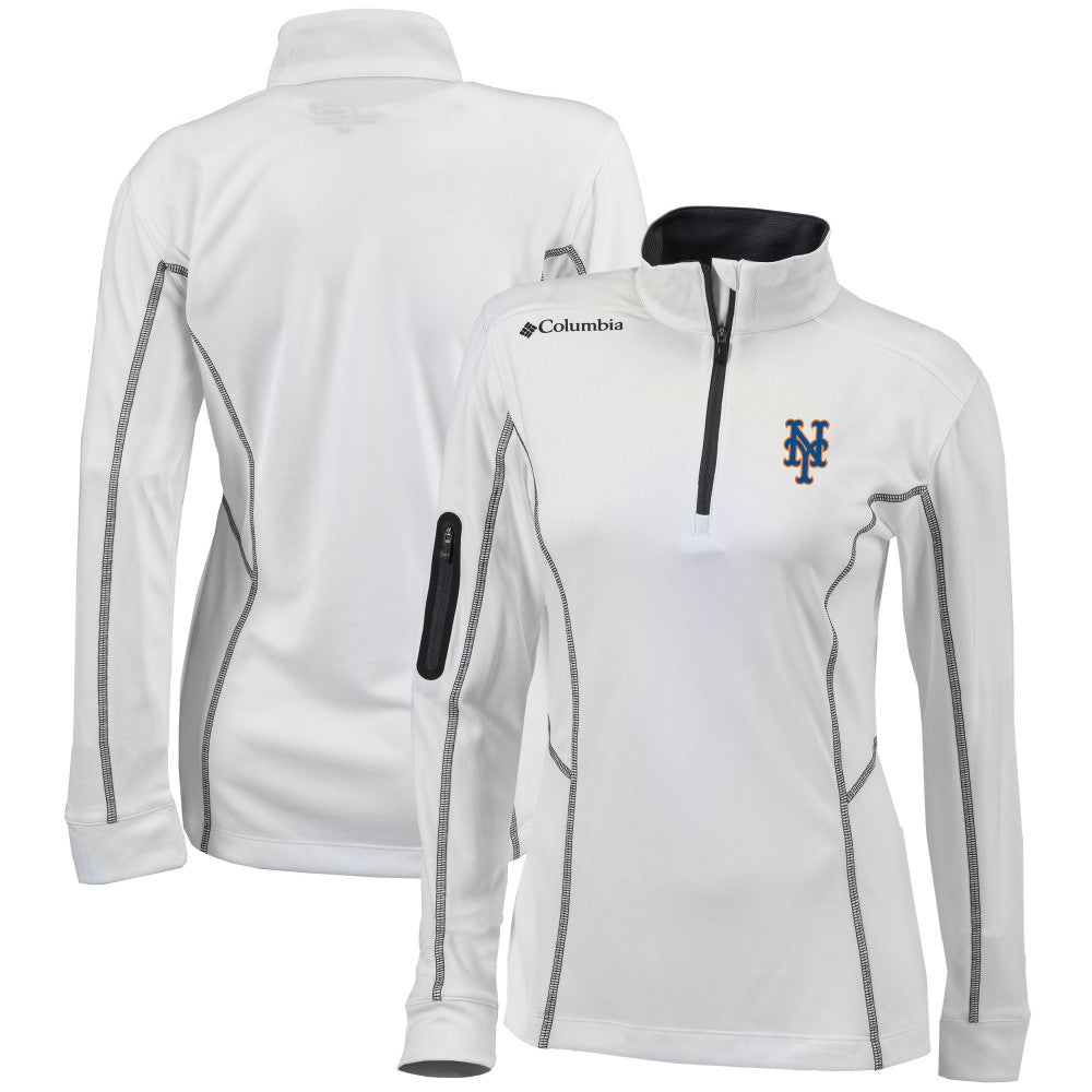MLB New York Mets Columbia Women's Omni-Wick Shotgun Quarter-Zip Pullover Top
