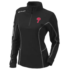 MLB Philadelphia Phillies Columbia Women's Omni-Wick Shotgun Quarter-Zip Pullover Top