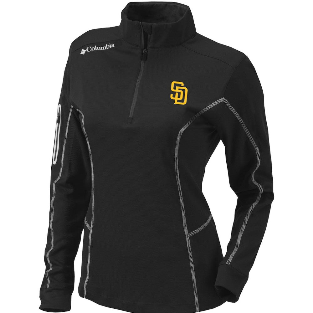 MLB San Diego Padres Columbia Women's Omni-Wick Shotgun Quarter-Zip Pullover Top