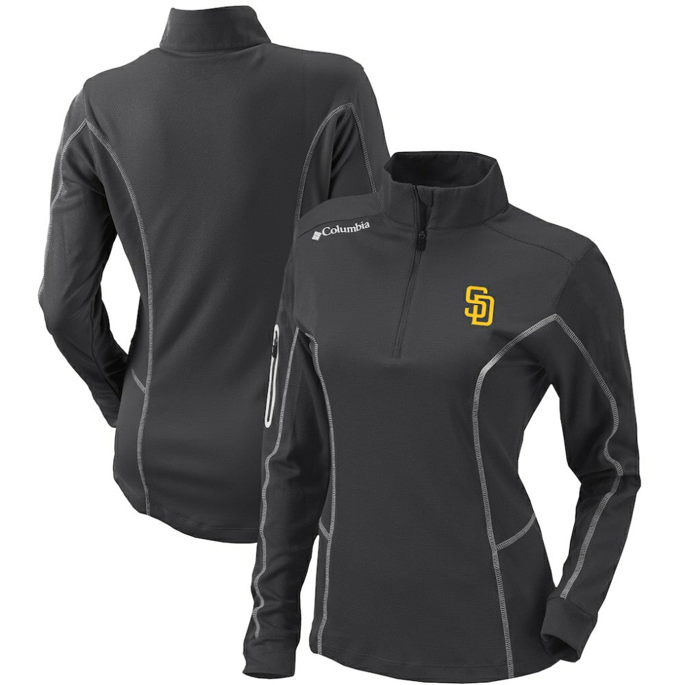 MLB San Diego Padres Columbia Women's Omni-Wick Shotgun Quarter-Zip Pullover Top