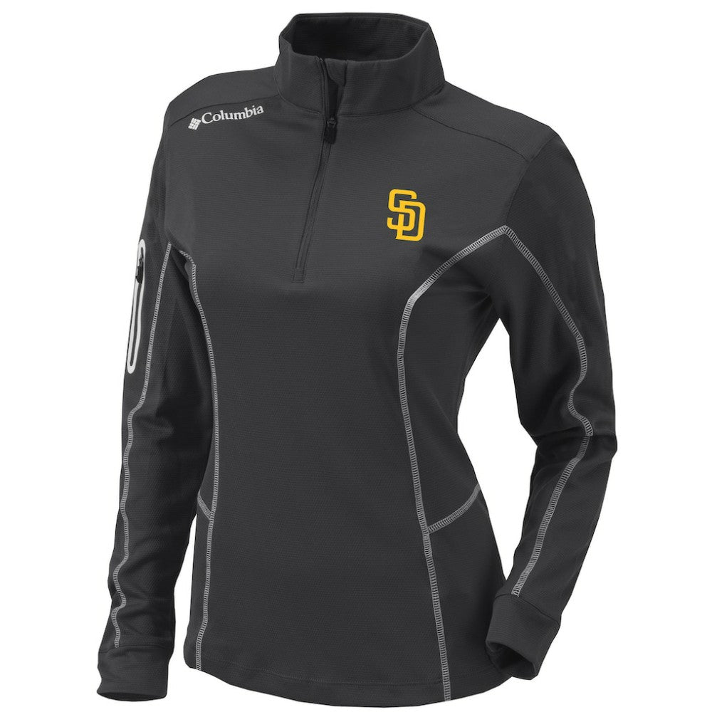 MLB San Diego Padres Columbia Women's Omni-Wick Shotgun Quarter-Zip Pullover Top