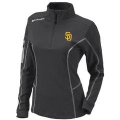 MLB San Diego Padres Columbia Women's Omni-Wick Shotgun Quarter-Zip Pullover Top
