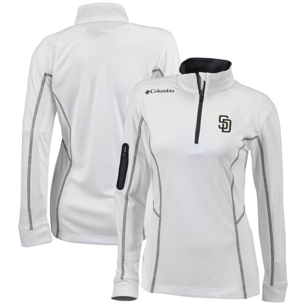 MLB San Diego Padres Columbia Women's Omni-Wick Shotgun Quarter-Zip Pullover Top