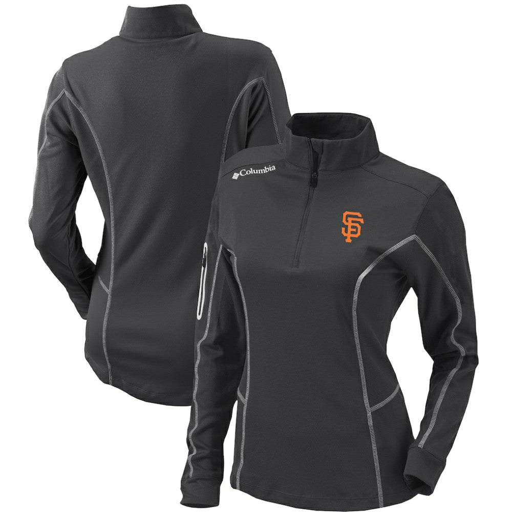 MLB San Francisco Giants Columbia Women's Omni-Wick Shotgun Quarter-Zip Pullover Top
