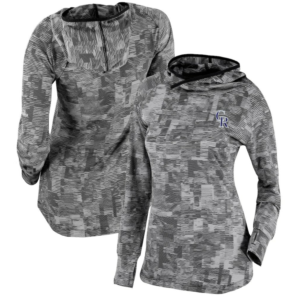 MLB Colorado Rockies Columbia Women's Omni-Wick Sunday Ball Pullover Hoodie