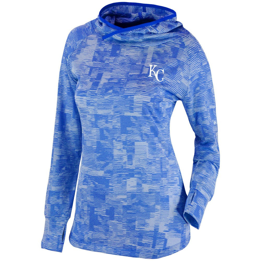 MLB Kansas City Royals Columbia Women's Omni-Wick Sunday Ball Pullover Hoodie