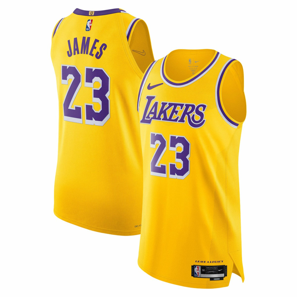 NBA LeBron James Los Angeles Lakers Authentic Jersey