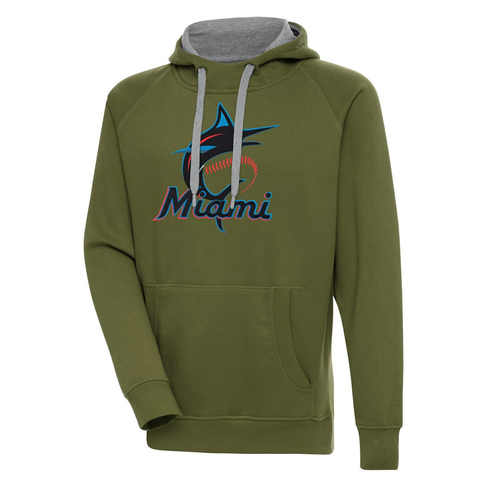 MLB Miami Marlins Antigua Victory Pullover Hoodie