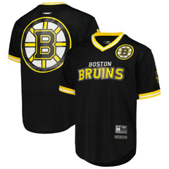 NHL Black Boston Bruins Pro Standard Classic Mesh V-Neck T-Shirt