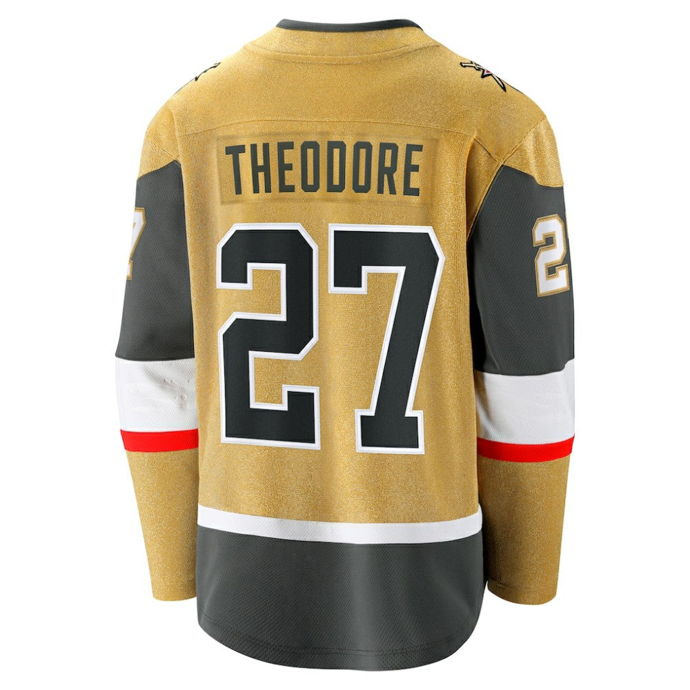 NHL Gold Shea Theodore Vegas Golden Knights Fanatics Home Breakaway Jersey
