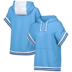 MLB Los Angeles Dodgers Lusso Women's Mabel Tri-Blend Short Sleeve Pullover Hoodie