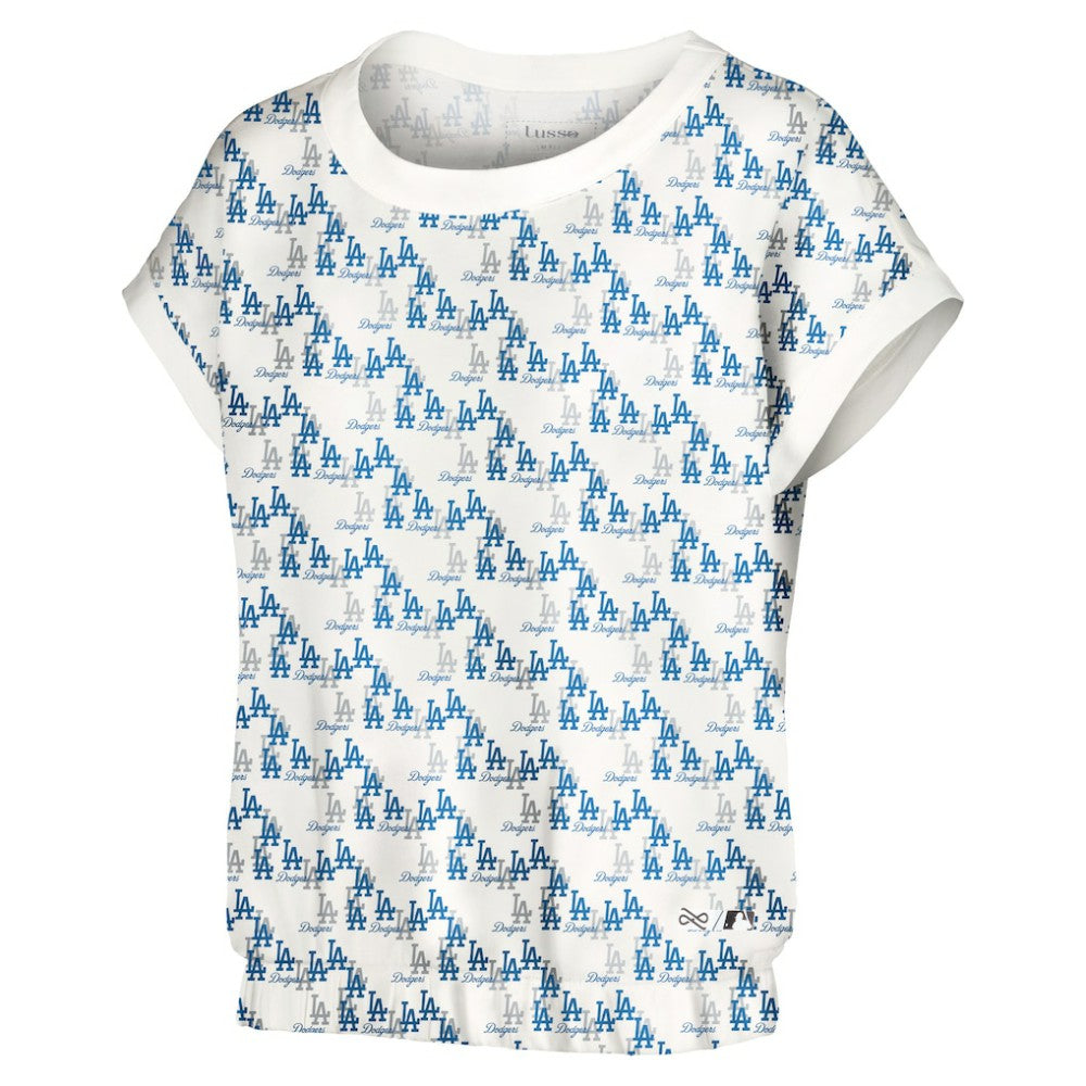MLB Los Angeles Dodgers Lusso Women's Madge Dolman Tri-Blend T-Shirt