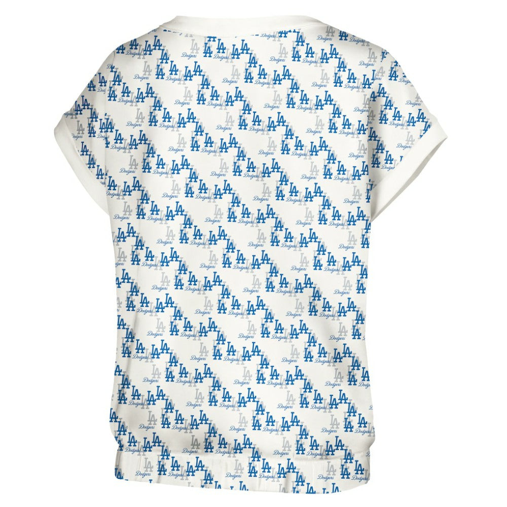 MLB Los Angeles Dodgers Lusso Women's Madge Dolman Tri-Blend T-Shirt