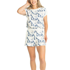 MLB Los Angeles Dodgers Lusso Women's Madge Dolman Tri-Blend T-Shirt