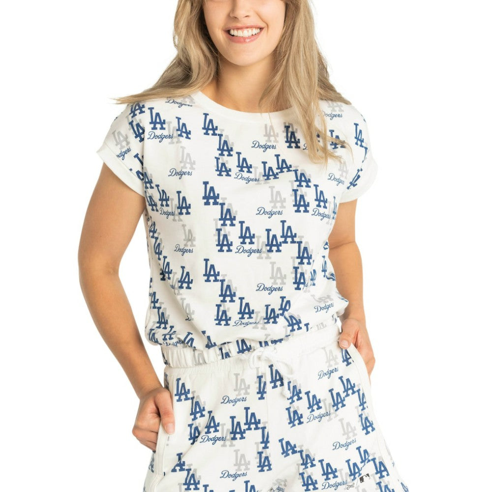 MLB Los Angeles Dodgers Lusso Women's Madge Dolman Tri-Blend T-Shirt