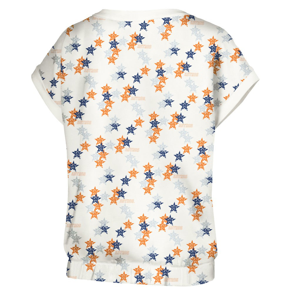 MLB Houston Astros Lusso Women's Madge Dolman Tri-Blend T-Shirt