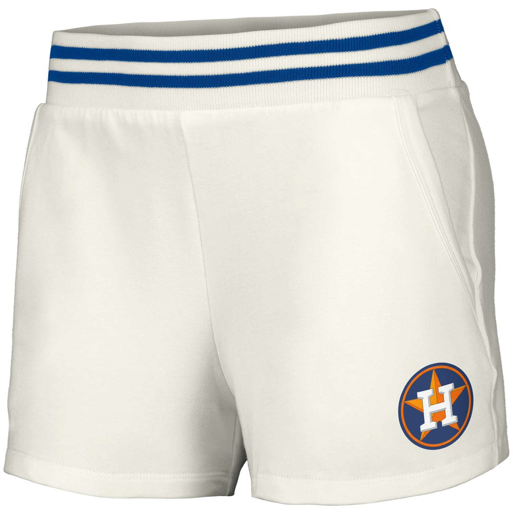MLB Houston Astros Lusso Women's Maeg Tri-Blend Pocket Shorts