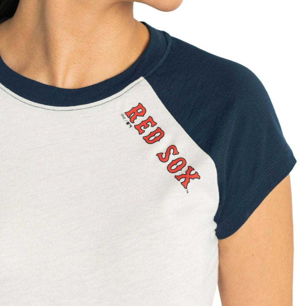 MLB Boston Red Sox Lusso Women's Nikki Raglan T-Shirt
