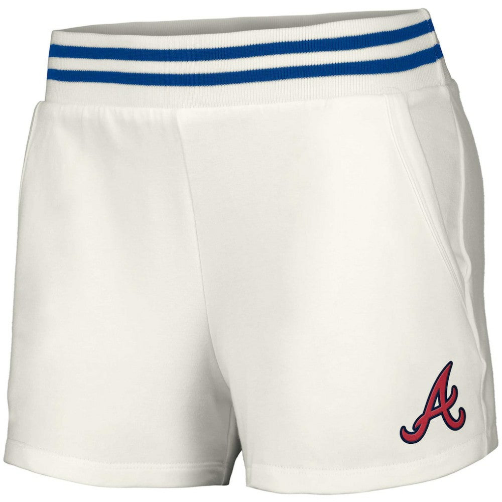 MLB Atlanta Braves Lusso Women's Maeg Tri-Blend Pocket Shorts