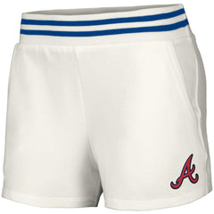 MLB Atlanta Braves Lusso Women's Maeg Tri-Blend Pocket Shorts