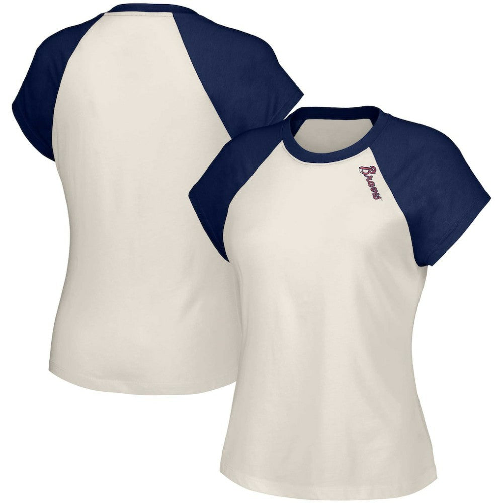 MLB Atlanta Braves Lusso Women's Nikki Raglan T-Shirt
