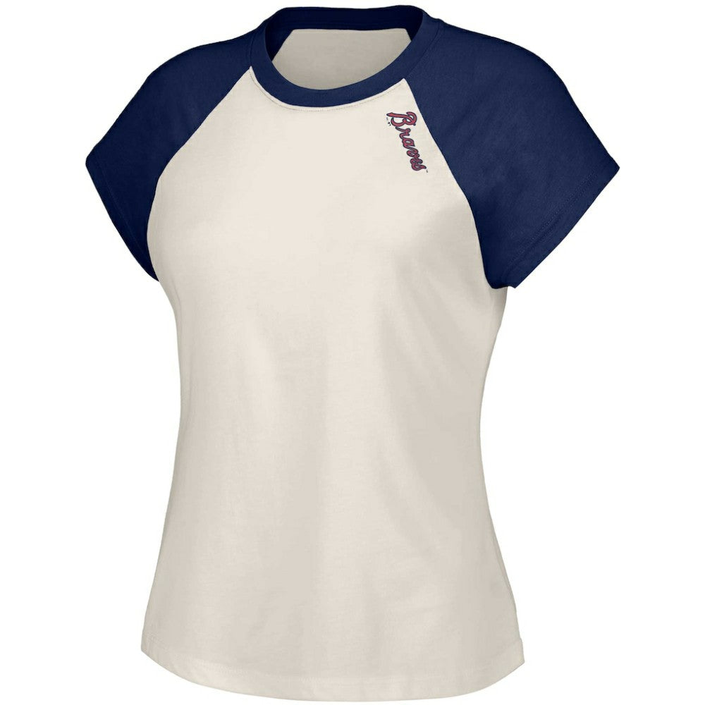 MLB Atlanta Braves Lusso Women's Nikki Raglan T-Shirt