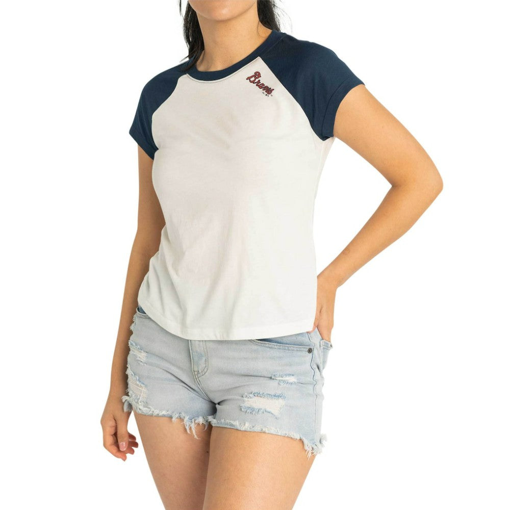 MLB Atlanta Braves Lusso Women's Nikki Raglan T-Shirt