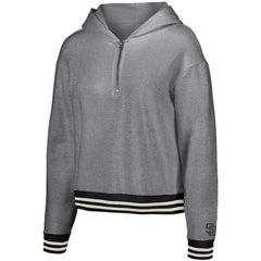 MLB San Diego Padres Lusso Women's Magnolia Tri-Blend Quarter-Zip Hoodie
