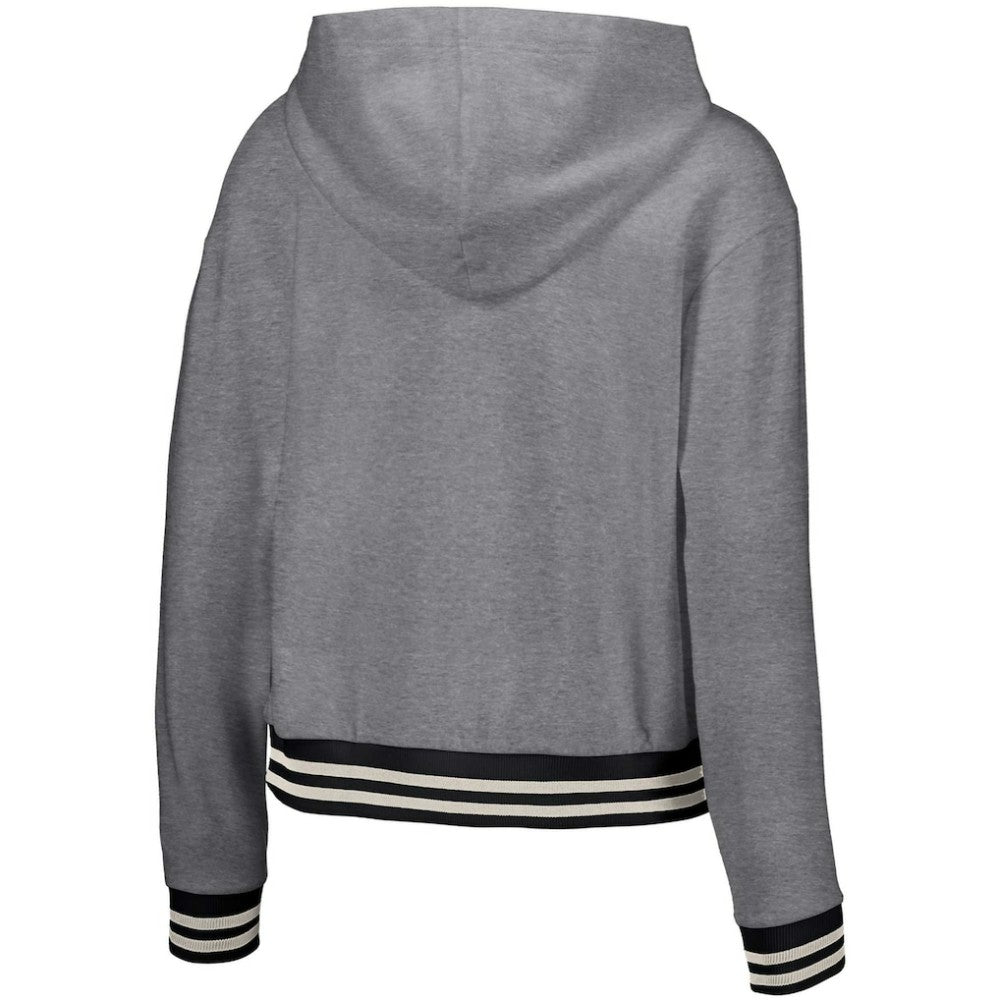 MLB San Diego Padres Lusso Women's Magnolia Tri-Blend Quarter-Zip Hoodie