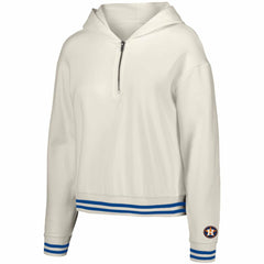 MLB Houston Astros Lusso Women's Magnolia Tri-Blend Quarter-Zip Hoodie
